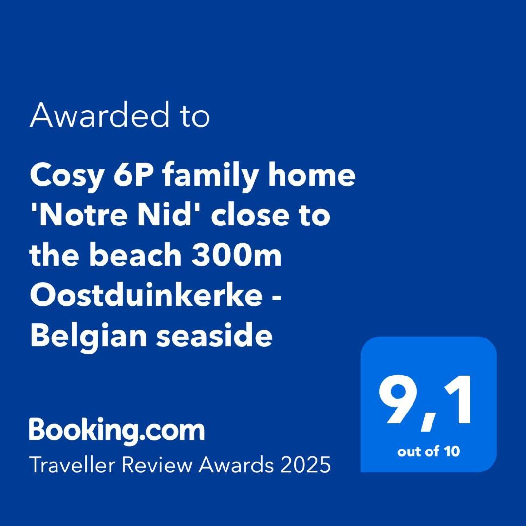 Cosy 6P Family Home 'Notre Nid' Close To The Beach 300M Oostduinkerke - Belgian Seaside Exteriör bild